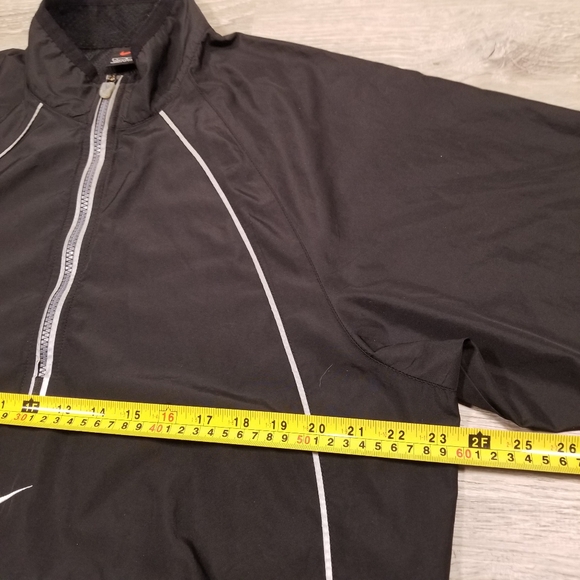 Vintage Nike Anorak 1/2 Zip Pullover Windbreaker Jacket Mens Large Black Swoosh - Picture 8 of 8